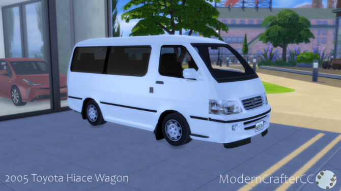 Sims 4 2005 Toyota Hiace Wagon at Modern Crafter CC