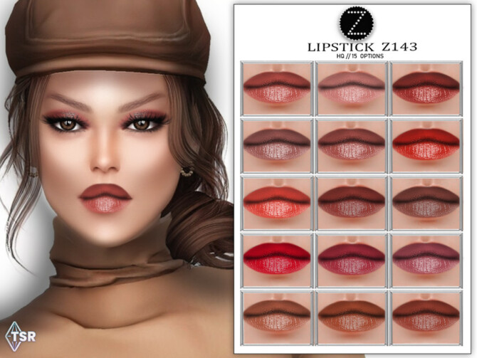 Sims 4 LIPSTICK Z143 by ZENX at TSR
