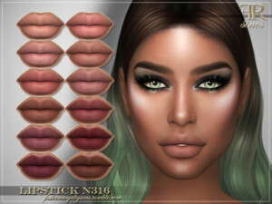 Lipstick N316 by FashionRoyaltySims at TSR
