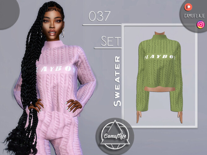 Sims 4 SET 037   Sweater by Camuflaje at TSR