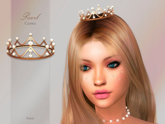 Sims 4 Pearl Crown by Suzue at TSR