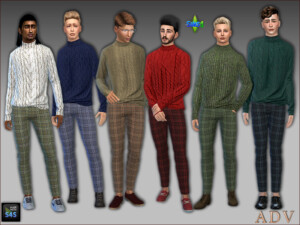 Knitted sweater and pants for males at Arte Della Vita