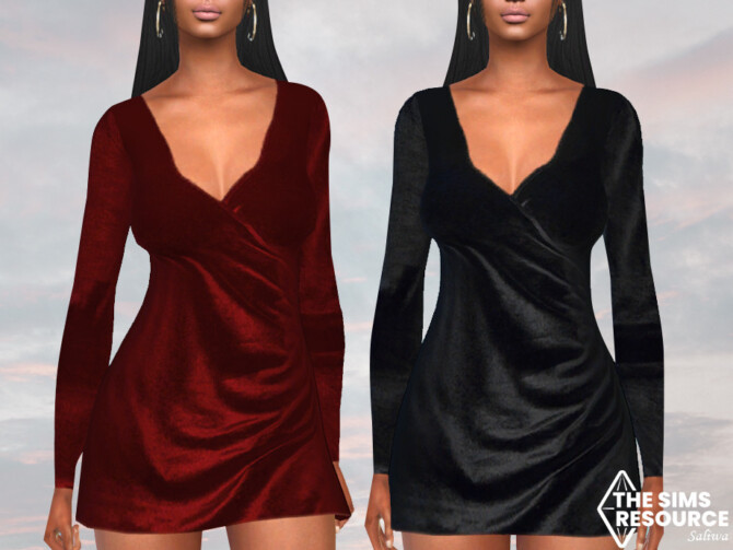 Sims 4 Velvet Evening Dresses by Saliwa at TSR