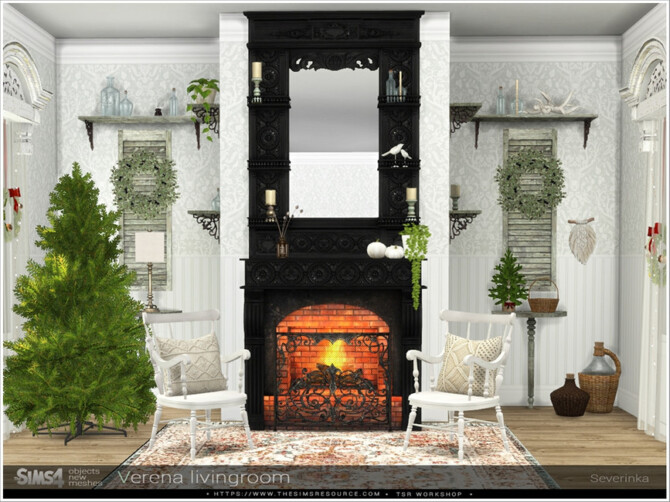 Sims 4 Verena livingroom by Severinka  at TSR