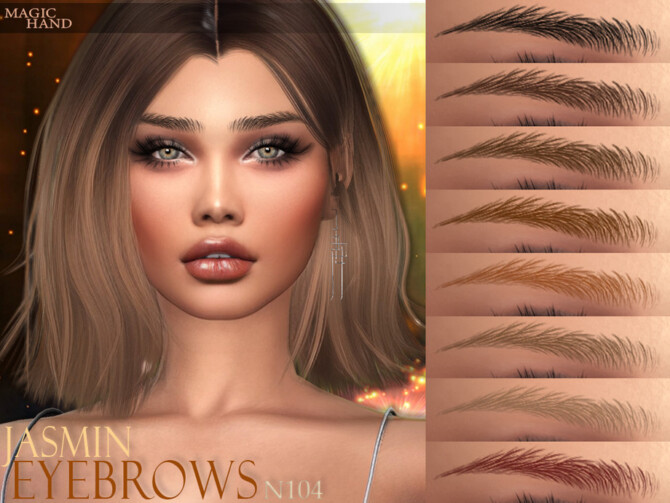 Sims 4 Jasmin Eyebrows N104 by MagicHand at TSR
