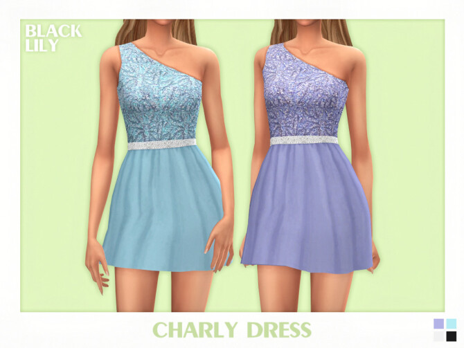 Sims 4 Charly Dress by Black Lily at TSR