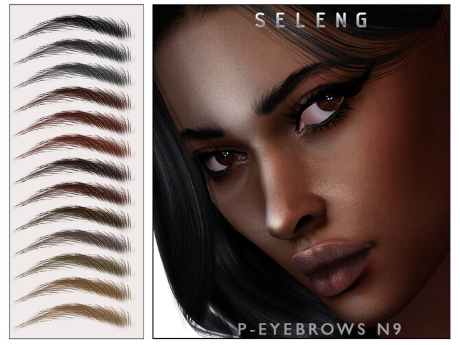 Sims 4 P Eyebrows N9 by Seleng at TSR