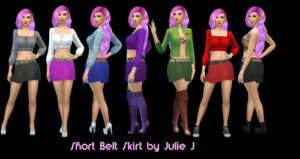 Short Belted Skirt at Julietoon – Julie J