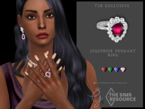 Josephine Pendant Ring by Glitterberryfly at TSR