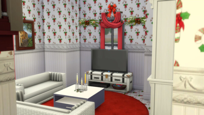 Sims 4 Christmas Vicrorian House by Christine at CC4Sims