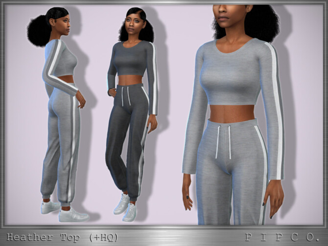 Sims 4 Heather Top by Pipco at TSR