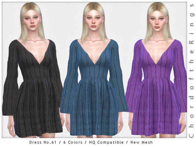 Sims 4 Dress No.61 by ChordoftheRings at TSR