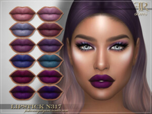 Lipstick N317 by FashionRoyaltySims at TSR