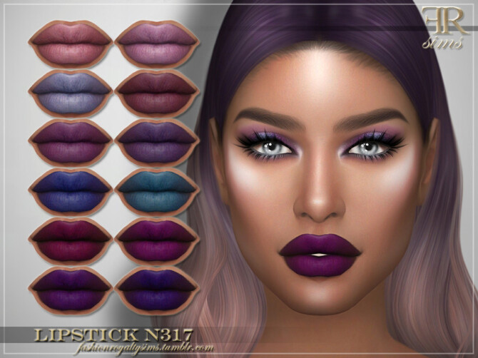 Sims 4 Lipstick N317 by FashionRoyaltySims at TSR