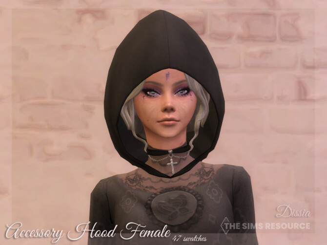 Sims 4 Accessory Hood Female by Dissia at TSR