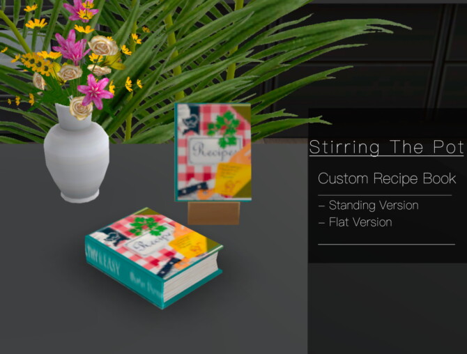 Sims 4 Stirring The Pot   Custom Recipe Book by QMBiBi at Mod The Sims 4