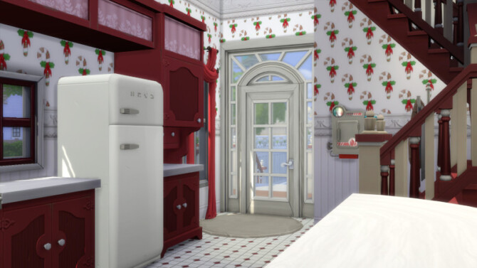 Sims 4 Christmas Vicrorian House by Christine at CC4Sims