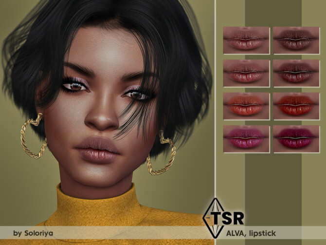 Sims 4 Lipstick Alva by soloriya at TSR