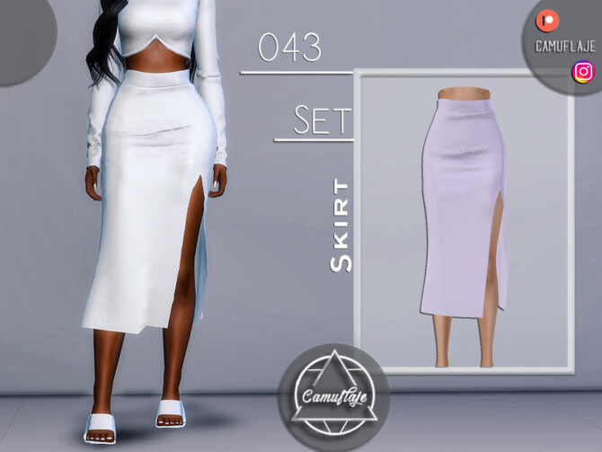 Sims 4 SET 043   Skirt by Camuflaje at TSR