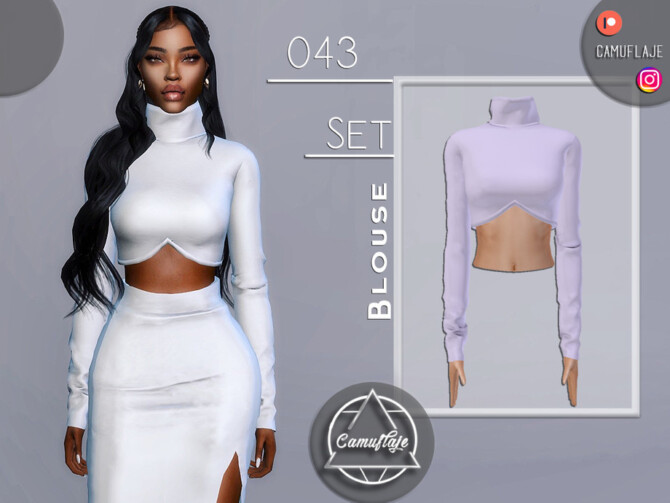 Sims 4 SET 043   Blouse by Camuflaje at TSR