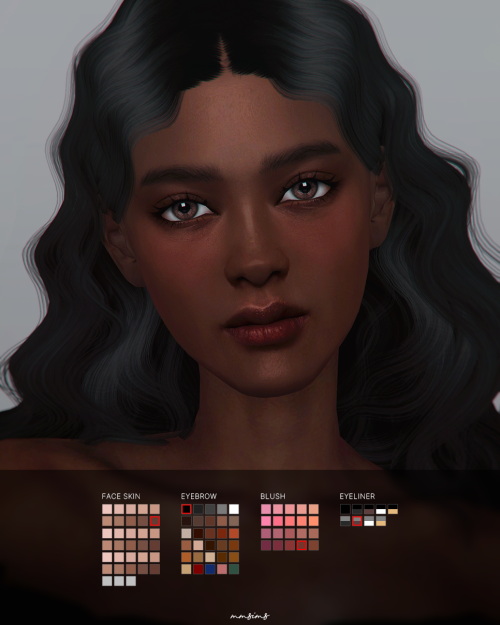 Sims 4 Face Skin & Make up Set at MMSIMS