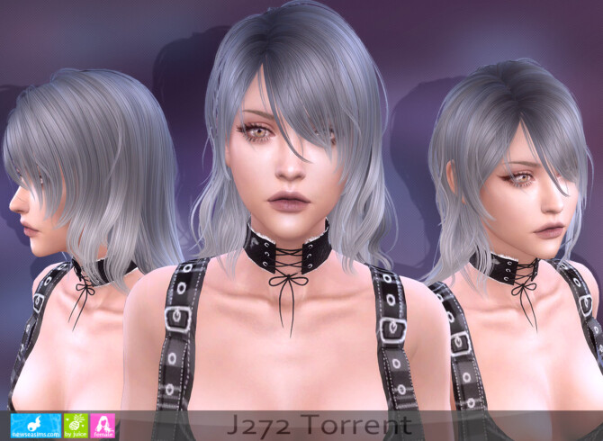 Sims 4 J272 Torrent Hair at Newsea Sims 4
