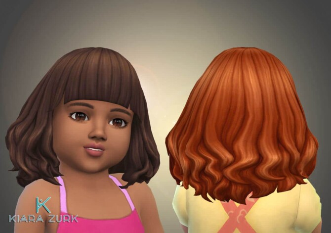 Sims 4 Marina Hairstyle for Toddlers at My Stuff Origin
