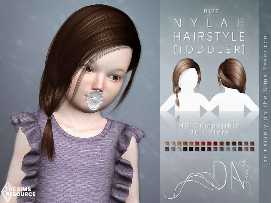 Nylah Hairstyle [Toddler] by DarkNighTt at TSR » Sims 4 Updates