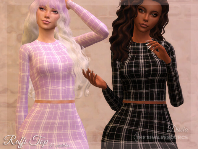 Sims 4 Raffi Top by Dissia at TSR