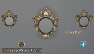 Yolartut Mirror T2/T4 Conversion by Clara at All 4 Sims