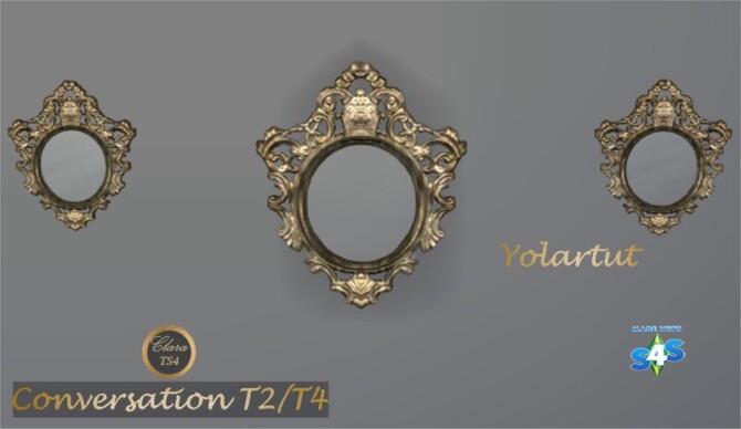 Sims 4 Yolartut Mirror T2/T4 Conversion by Clara at All 4 Sims