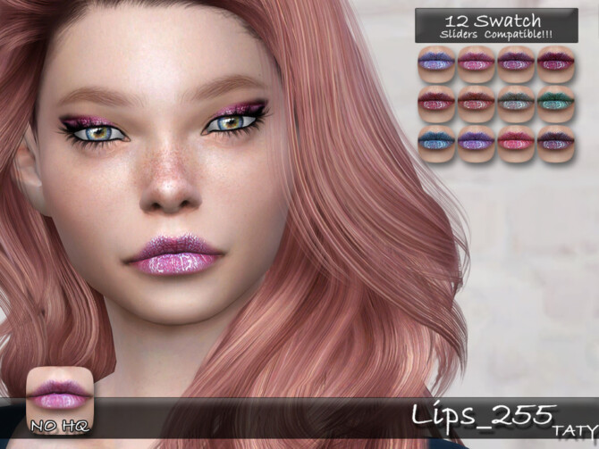 Sims 4 Lips 255 by tatygagg at TSR