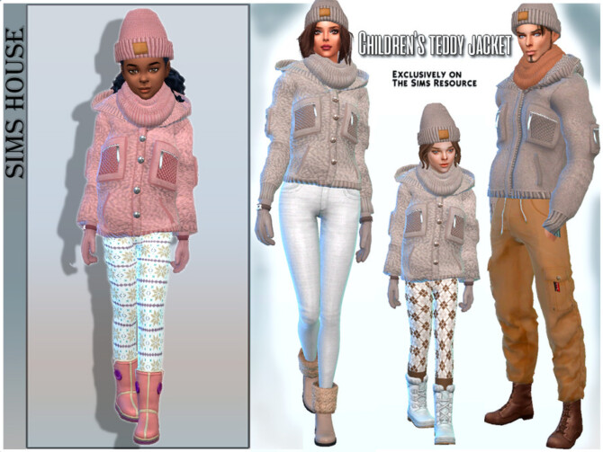 Sims 4 Childrens teddy jacket by Sims House at TSR