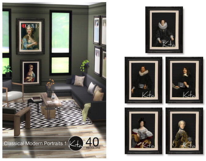 Sims 4 Classical Modern Portraits 1 at Ktasims