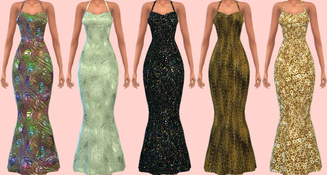 Sims 4 Basegame Glitter Dresses at Annett’s Sims 4 Welt