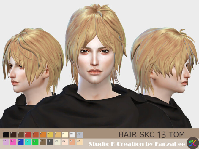 Sims 4 Hair SKC 13 TOM at Studio K Creation
