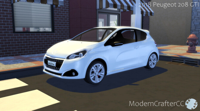 Sims 4 2018 Peugeot 208 GTI at Modern Crafter CC