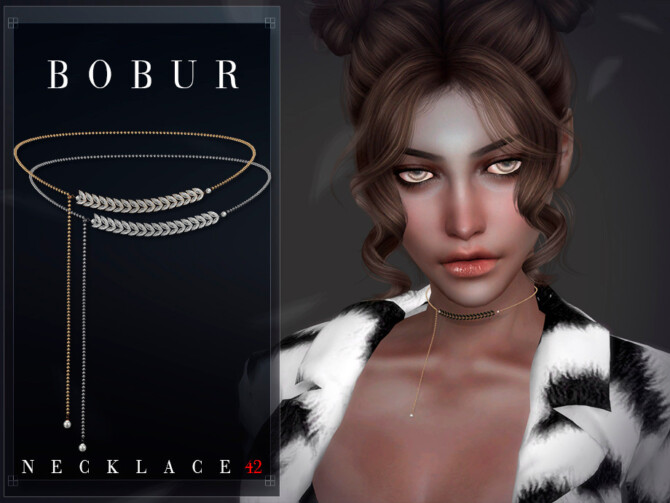 Sims 4 Pearl Necklace by Bobur3 at TSR