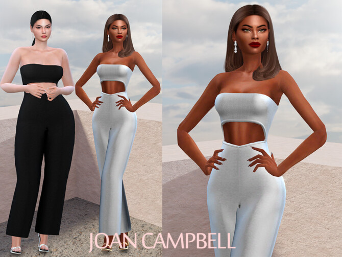 Sims 4 Gabby Jumpsuit by Joan Campbell Beauty at TSR