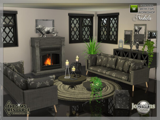 Sims 4 Nekda Livingroom by jomsims at TSR