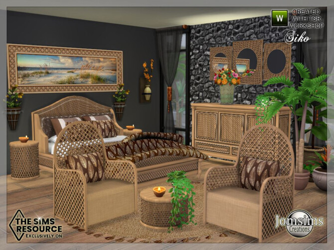 Sims 4 Siko bedroom by jomsims at TSR