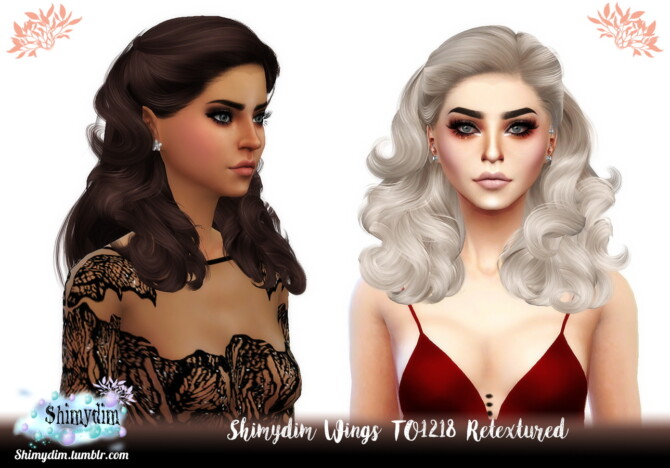 Sims 4 Wings TO1218 Hair Retexture at Shimydim Sims