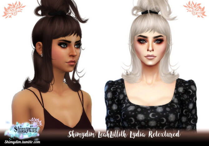 Sims 4 LeahLillith Lydia Hair Retexture at Shimydim Sims