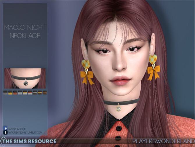 Sims 4 Magic Night Necklace by PlayersWonderland at TSR