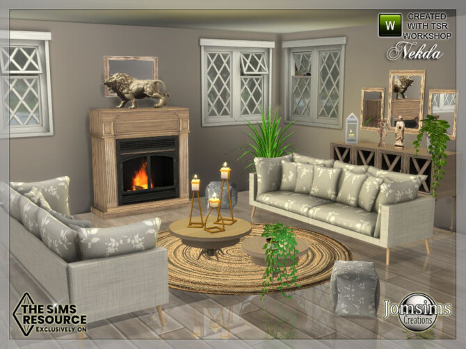 Sims 4 Nekda Livingroom by jomsims at TSR