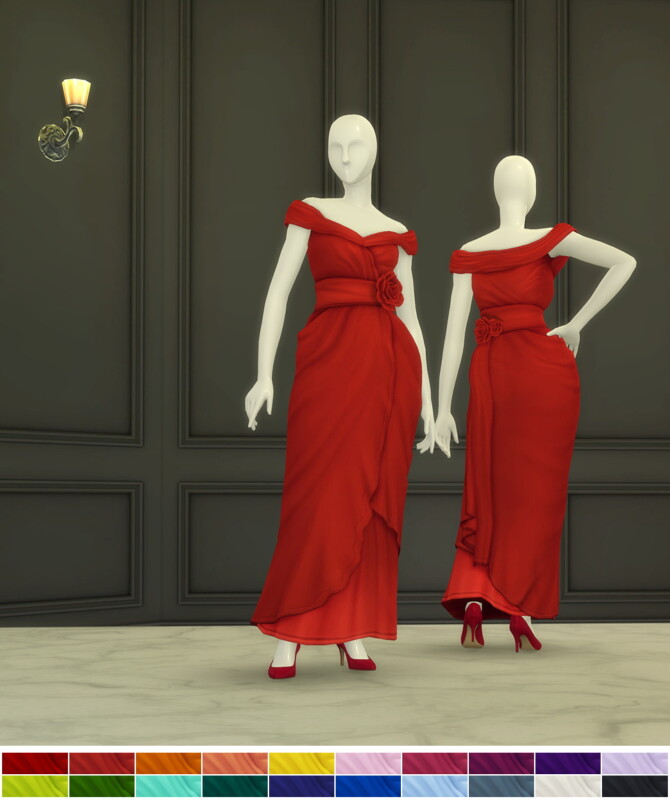 Sims 4 Rose Gown at Rusty Nail