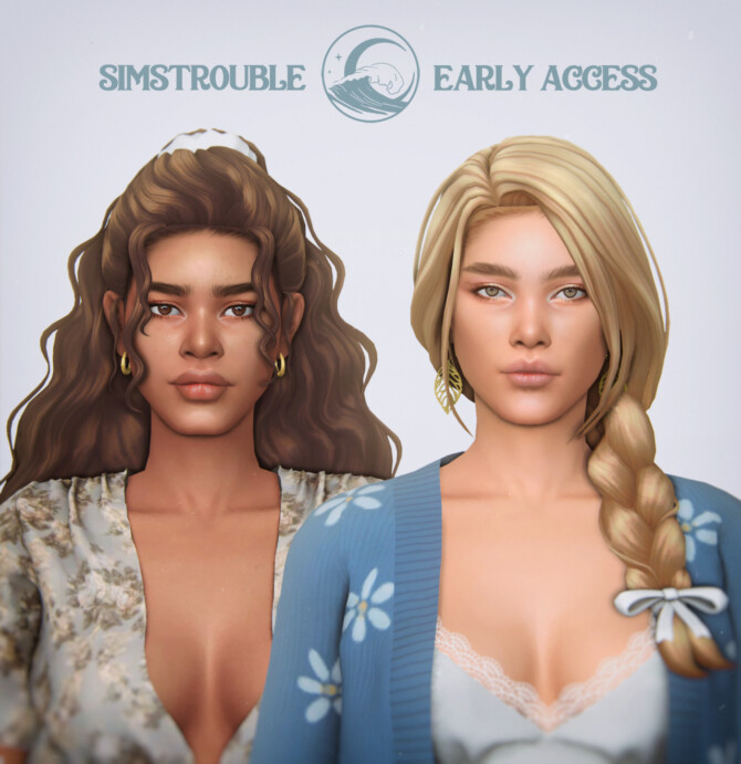 Sims 4 Maree & Sadie Hairstyles at SimsTrouble