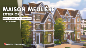 Maison Meulière set 43 new items at Pierisim