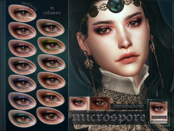 Sims 4 Microspore Eyeshadow by RemusSirion at TSR