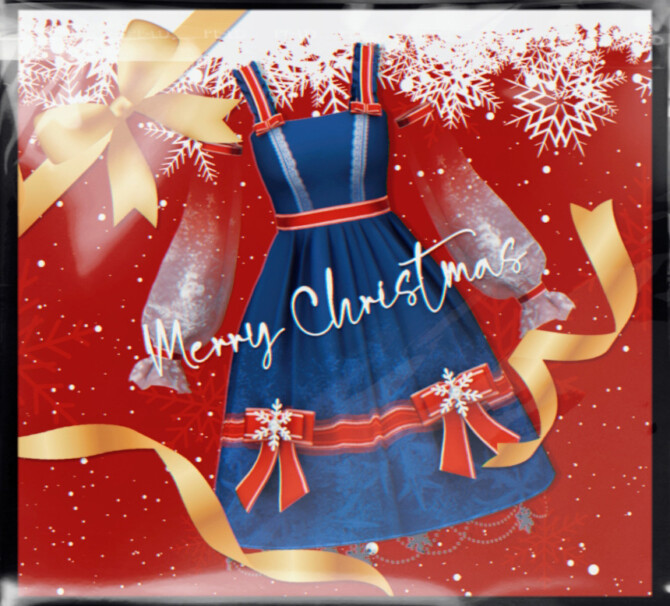 Sims 4 Christmas dress at Arltos